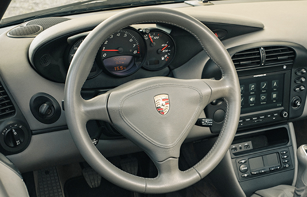 Porsche 996 993 986 Boxster 4 Spoke Steering Wheel Black
